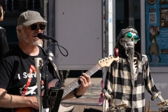 Busker and friend